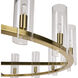 Clarabelle LED Brass Chandelier Ceiling Light, Large